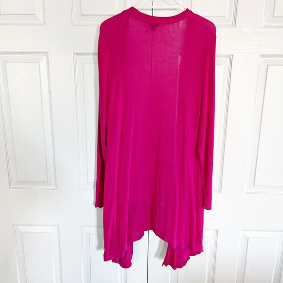 Torrid Cardigan Open Front Sweater in Hot Pink - Picture 9 of 10